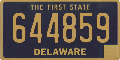 DE license plate 644859