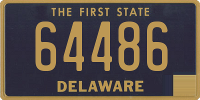 DE license plate 64486