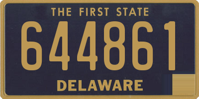 DE license plate 644861