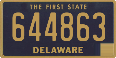DE license plate 644863