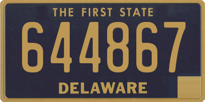 DE license plate 644867
