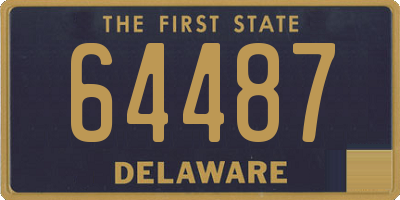 DE license plate 64487