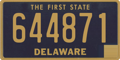 DE license plate 644871