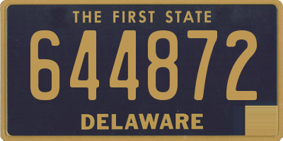 DE license plate 644872
