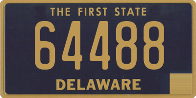 DE license plate 64488