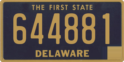 DE license plate 644881