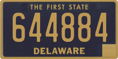 DE license plate 644884
