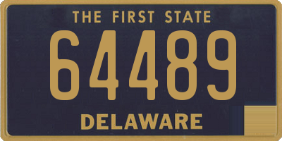 DE license plate 64489