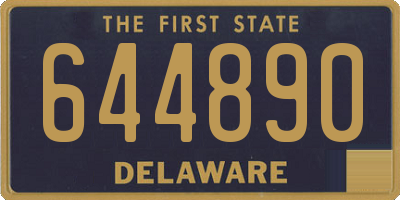 DE license plate 644890