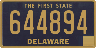 DE license plate 644894