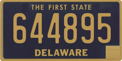 DE license plate 644895