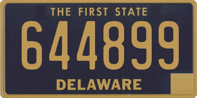 DE license plate 644899