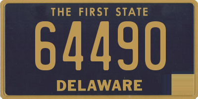 DE license plate 64490