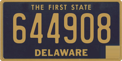DE license plate 644908