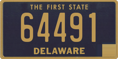 DE license plate 64491