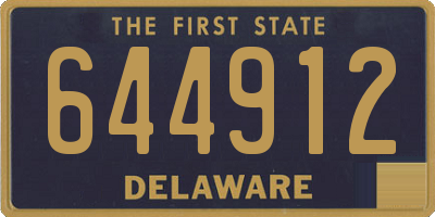 DE license plate 644912