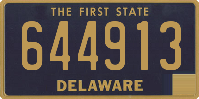 DE license plate 644913