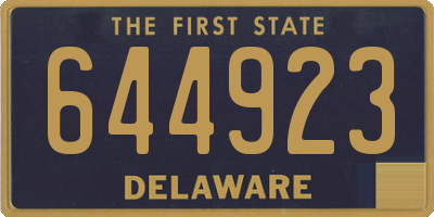 DE license plate 644923
