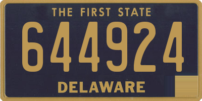 DE license plate 644924