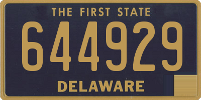 DE license plate 644929