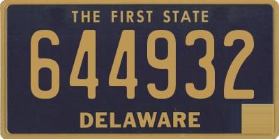 DE license plate 644932