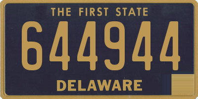 DE license plate 644944