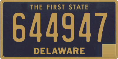 DE license plate 644947