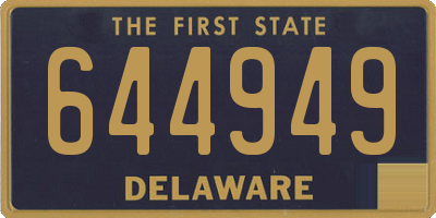 DE license plate 644949