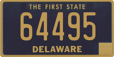 DE license plate 64495
