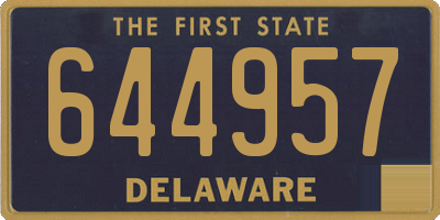 DE license plate 644957