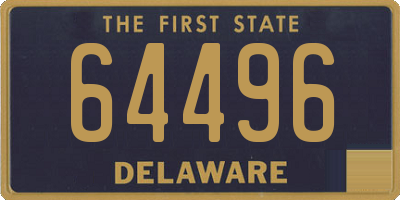 DE license plate 64496