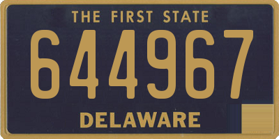 DE license plate 644967