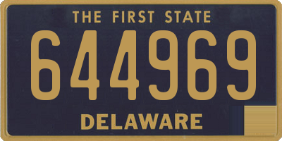 DE license plate 644969