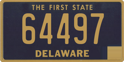 DE license plate 64497
