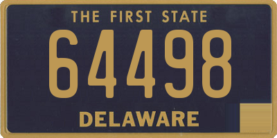 DE license plate 64498
