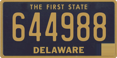 DE license plate 644988