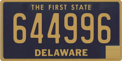 DE license plate 644996