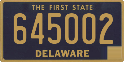 DE license plate 645002