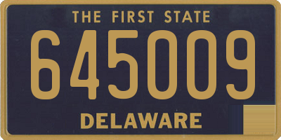DE license plate 645009