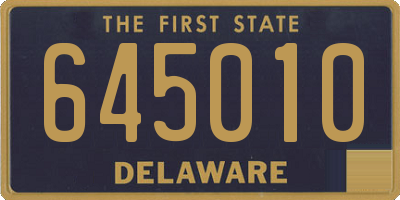 DE license plate 645010