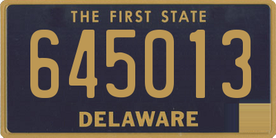 DE license plate 645013