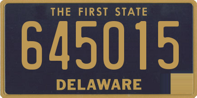 DE license plate 645015