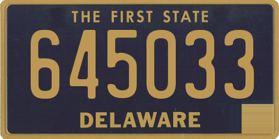 DE license plate 645033