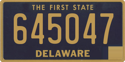DE license plate 645047