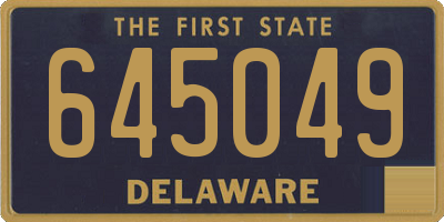 DE license plate 645049