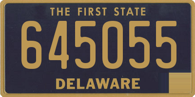DE license plate 645055