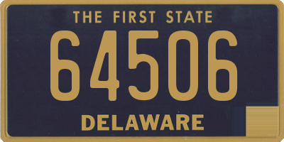 DE license plate 64506