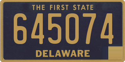 DE license plate 645074