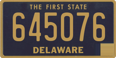 DE license plate 645076
