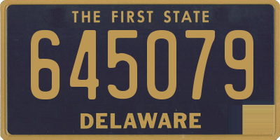 DE license plate 645079